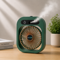 Brezzy Mini – Ventilateur Brumisateur Portable 3-en-1, Rechargeable USB-C, 6h Autonomie
